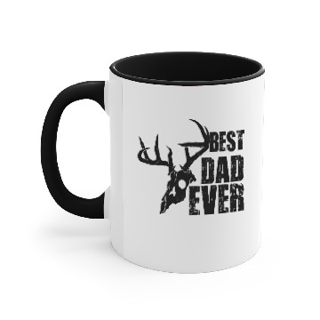 Discover Best dad ever, hunter Accent Mugs