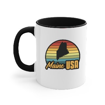 Discover Maine USA Accent Mugs