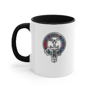 Discover Clan Gordon Red Tartan Crest Accent Mugs