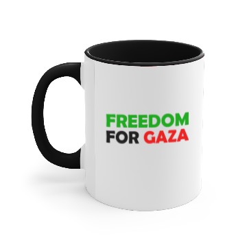 Discover Free Palestine - Ramala - Gaza - Jerusalem Accent Mugs