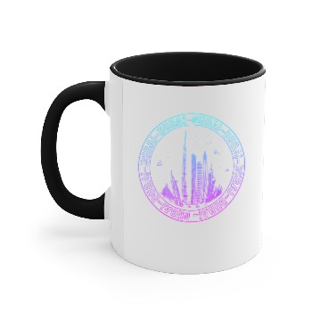 Discover Dubai Skyline Accent Mugs