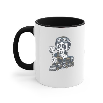 Discover Platoon Driver Totenkopf Accent Mugs