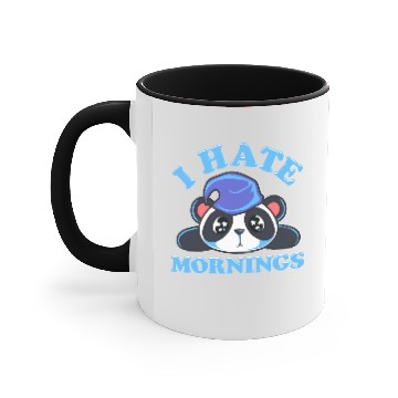 Discover Cute Funny I Hate Mornings Lazy Panda Sleepy Sarca Accent Mugs
