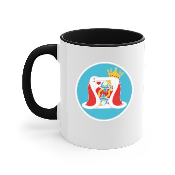 Discover Cribbage Queen Heart Card Board Game Accent Mugs
