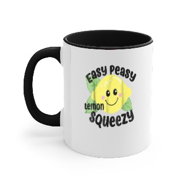 Discover EASY PEASY LEMON SQUEEZY Accent Mugs