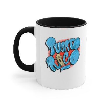 Discover Puerto Rico Bubble Accent Mugs