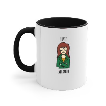 Discover daria i hate everybody Accent Mugs