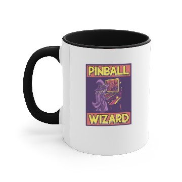 Discover Pinball Wizard Pinball Machine Arcade Game Accent Mugs