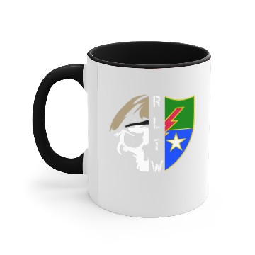 Discover Veteran Gift-75th Ranger Regiment Skull Unit Crest Accent Mugs