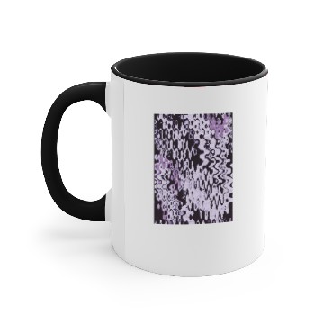 Discover Lilac Psychedelic Design Accent Mugs