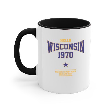 Discover Hello Wisconsin Accent Mugs