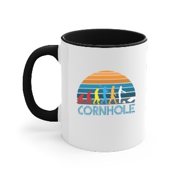 Discover Evolution Cornhole Accent Mugs