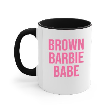 Discover Brown Barbie Babe, Brown Barbie Accent Mugs