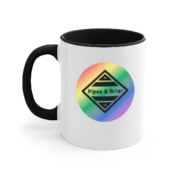 Discover Rainbow Autism Spectrum Logo Accent Mugs