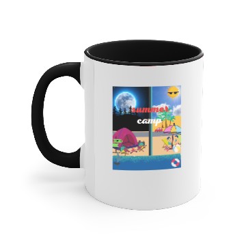 Discover summer camp Accent Mugs