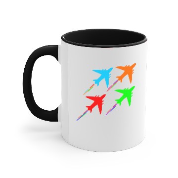 Discover fighter aircraft jets in formation Baseball Jackets Accent Mugs