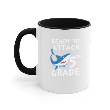 Discover Shark attack Ready To Attack 2 Accent Mugs