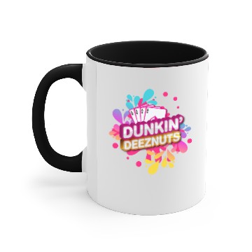 Discover Dunkin Deeznuts Accent Mugs