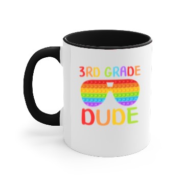 Discover Back To School Accent Mugs, 3rd Grade Dude, Sunglasses