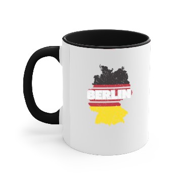 Discover Berlin Germany Black Red Gold Accent Mugs