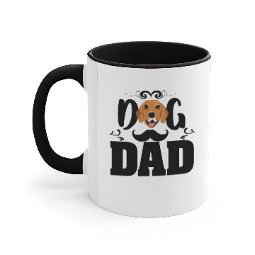 Discover Dog dad 01 Accent Mugs