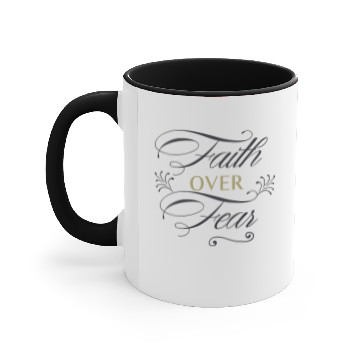 Discover Faith Over Fear Accent Mugs