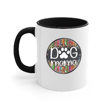 Discover dog mama animal print Accent Mugs