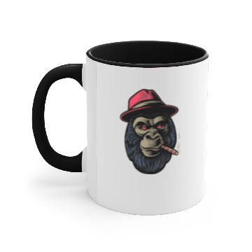Discover gangster gorilla Accent Mugs
