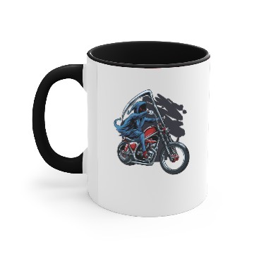Discover Grim reaper riding Accent Mugs