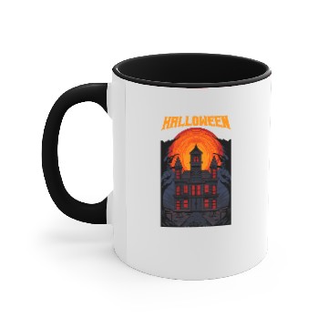 Discover Haunted house ghost Accent Mugs