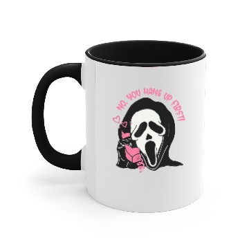 Discover Ghostface Calling Halloween No You Hang Up First Accent Mugs