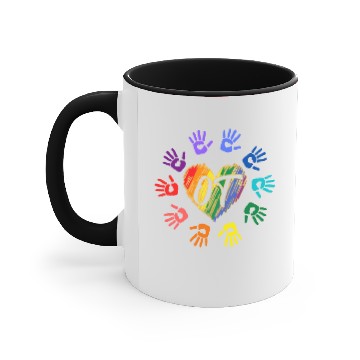 Discover Rainbow Meaningful OT Hands, Occupational Therapy Accent Mugs