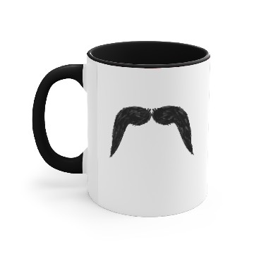 Discover Movember mustache Accent Mugs