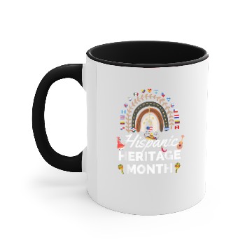 Discover National Hispanic Heritage month Rainbow All Count Accent Mugs
