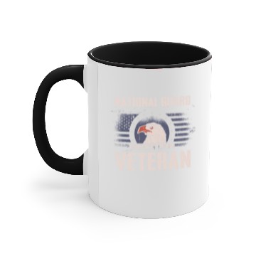 Discover National Guard Veteran Eagle Veterans Day Accent Mugs