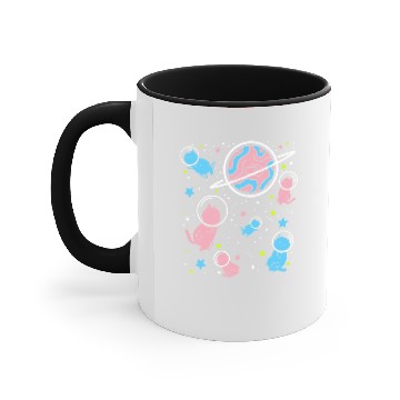 Discover Transgender Cat In Space Transgender Pride Accent Mugs