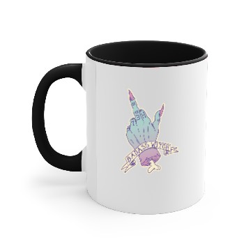 Discover Badass Witch Hand Middle Finger Gothic Spooky Accent Mugs