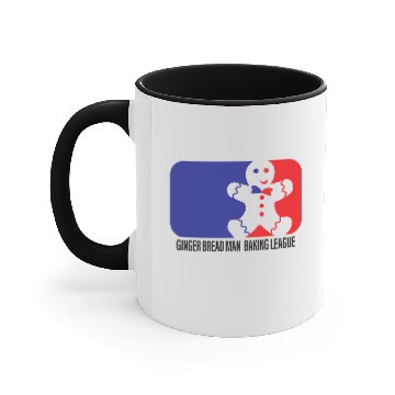 Discover ginger bread man baking league Accent Mugs