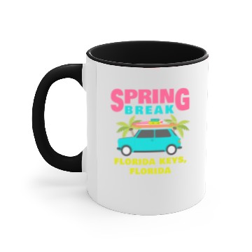 Discover Spring Break Florida Keys Apparel Accent Mugs