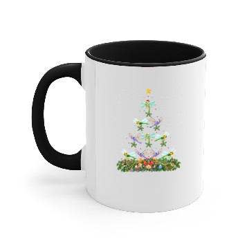 Discover Dragonfly Bird Christmas Tree Accent Mugs