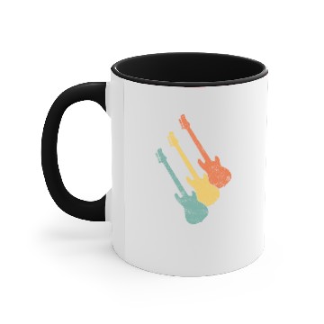 Discover Guitar Guitarist Guitar Player Accent Mugs