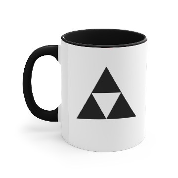 Discover Triforce Zelds White Accent Mugs