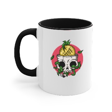 Discover Pineapple Skull Accent Mugs