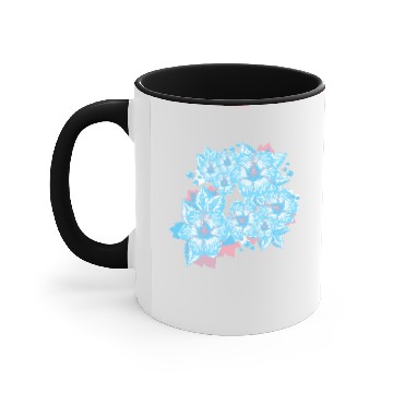 Discover Transgender Pride Hibiscus Flowers and Droplets Accent Mugs