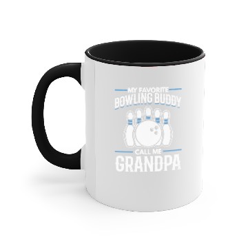 Discover bowling Grandpa skittles bowling grandpa bowler Accent Mugs