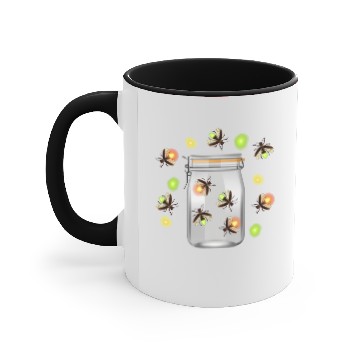 Discover Fireflies Camping Insects Accent Mugs