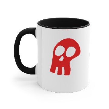 Discover Big red skull Vector icon 1c Accent Mugs