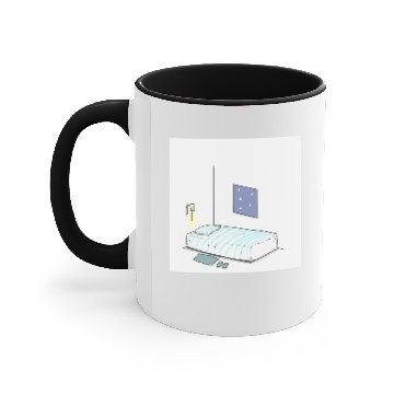 Discover Starry night, bed, mood light :) Accent Mugs