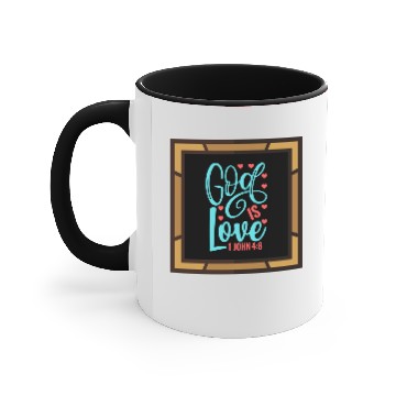 Discover God Is Love Accent Mugs