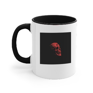 Discover Red Skull with lightning Accent Mugs